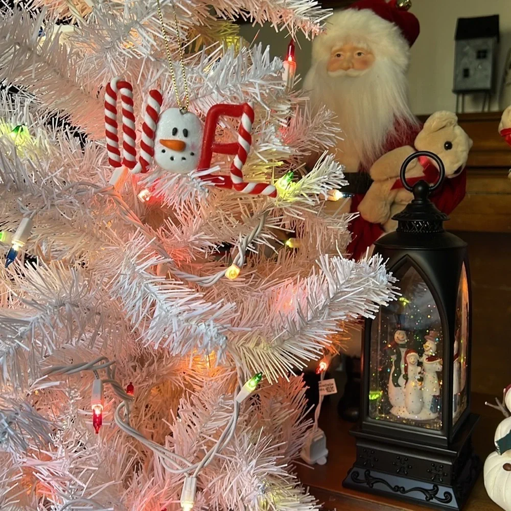 ❤️ Snowman Noel Peppermint Stick Noel Christmas Ornament